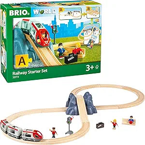 BRIO World Railway Starter Set - 26 Piece Toy Train Set