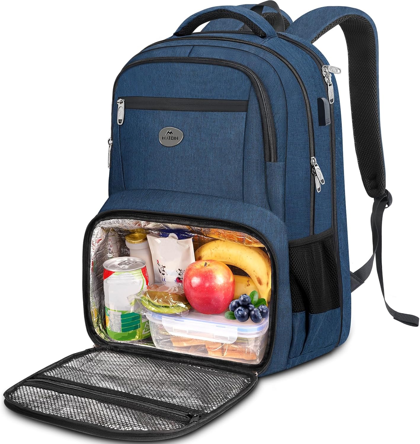 MATEIN 17 Inch Travel Laptop Backpack with Cooler Compartment