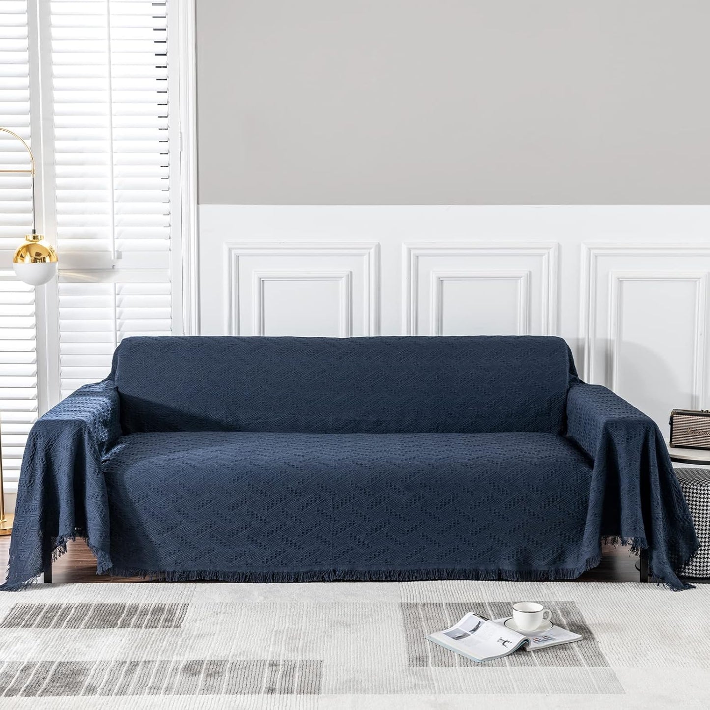 MEETSKY L Shape Sectional Couch Covers for Reclining Sofa