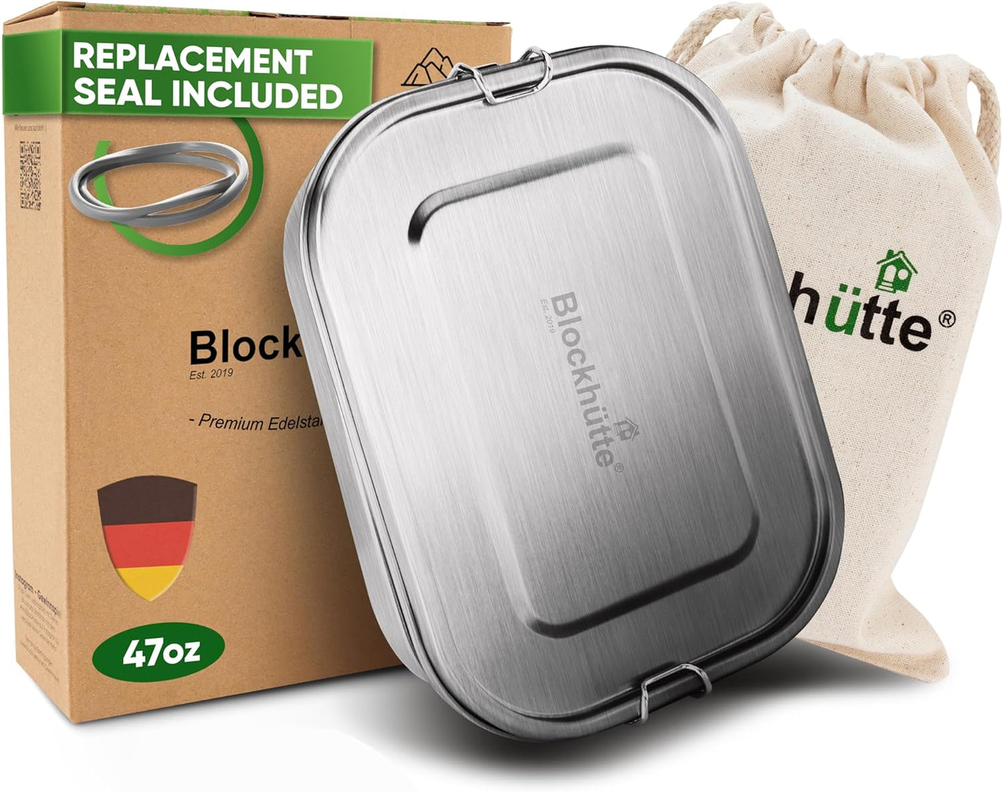 Stainless Steel Lunch Box for Adults - Eco-Friendly Bento Box
