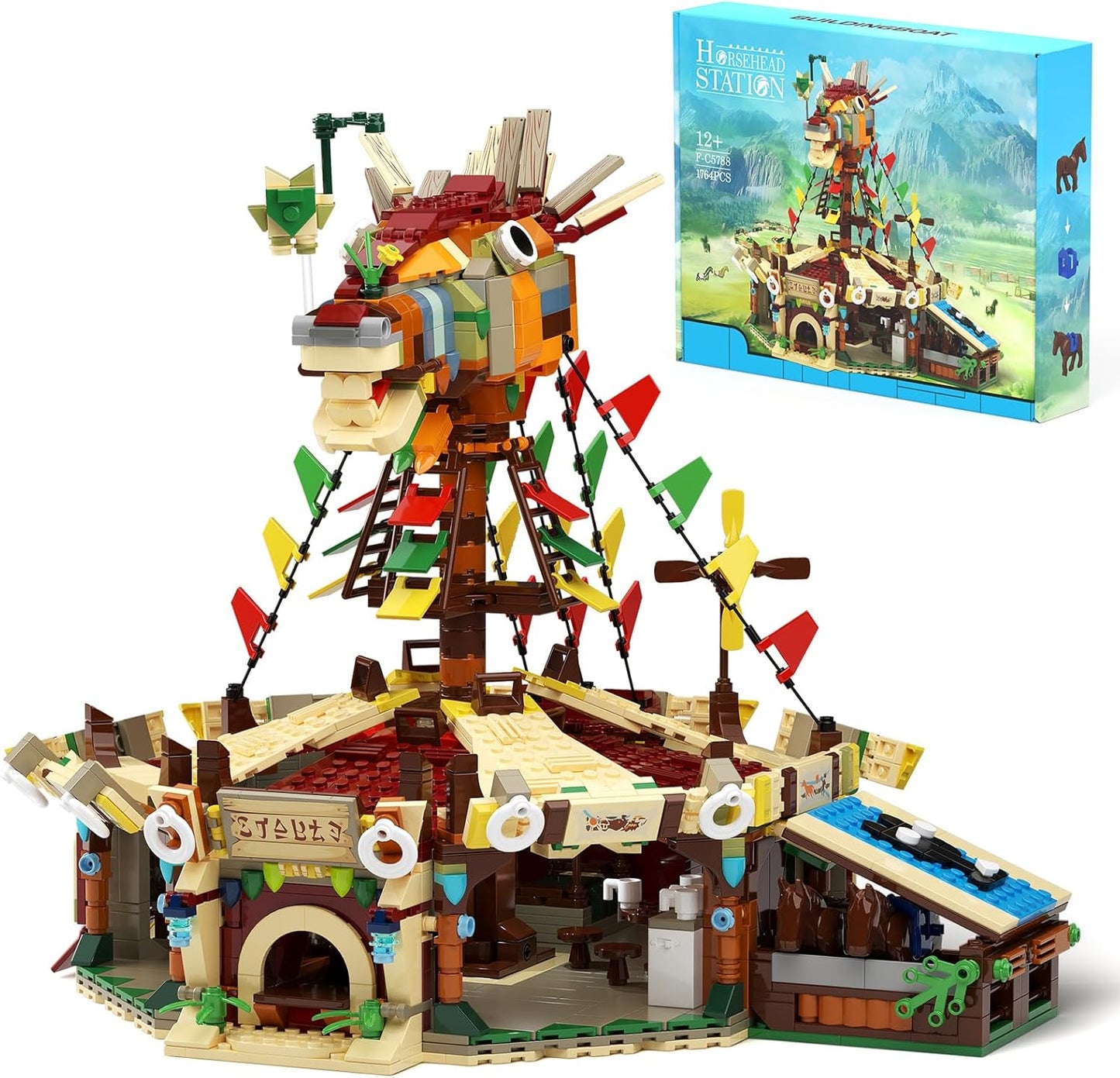 Hyrule Horse Station Model Kit - Build Your Own Adventure!