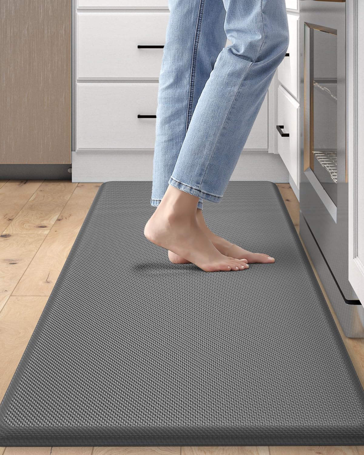 DEXI Kitchen Mat Cushioned Anti Fatigue Non Slip Waterproof Rug