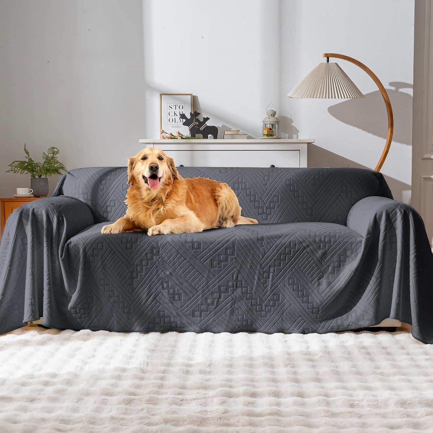 Waterproof Sofa Covers for Pets, Stylish and Reversible Design