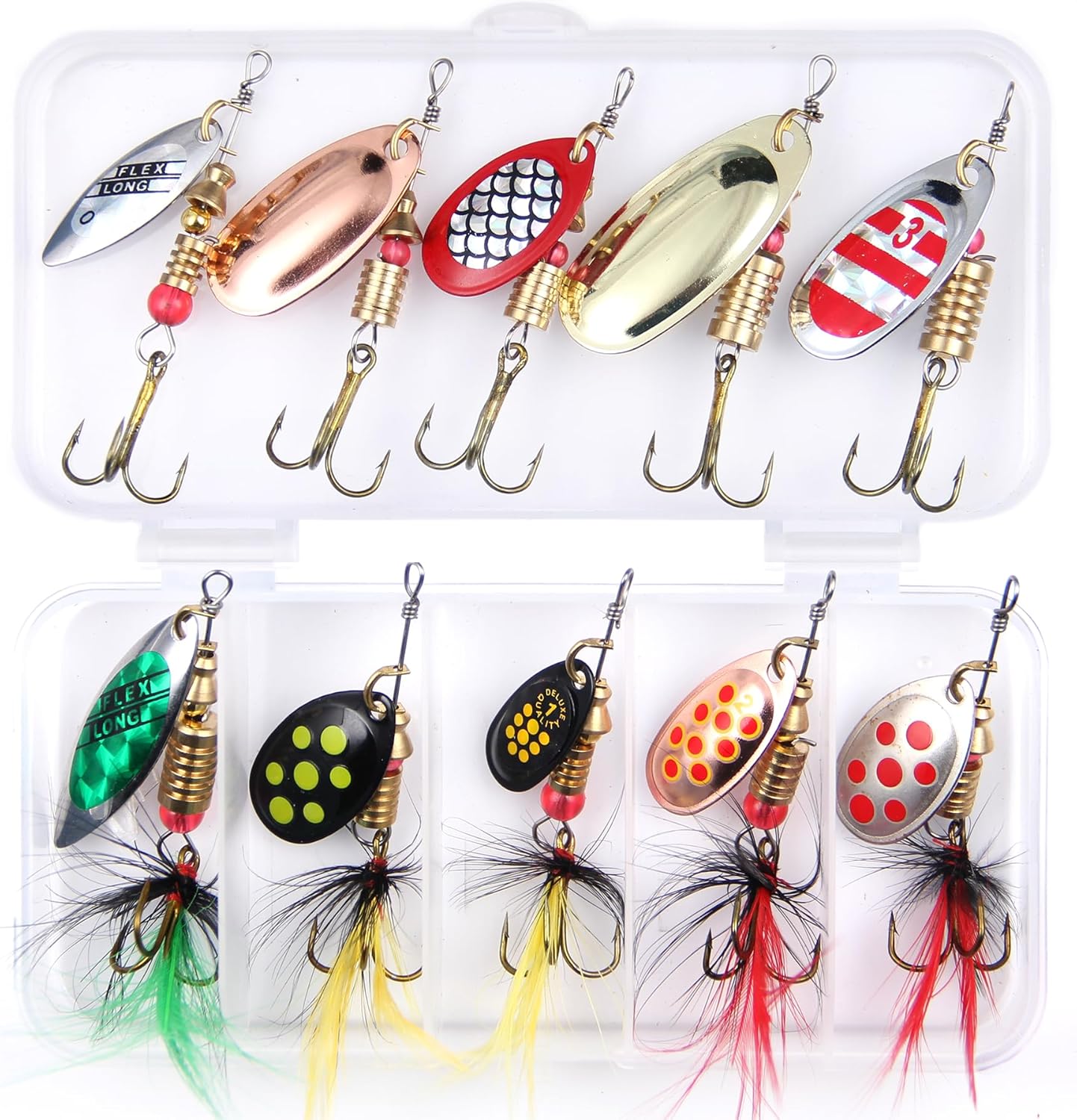 Premium Spinnerbait Set for Bass & Trout Fishing