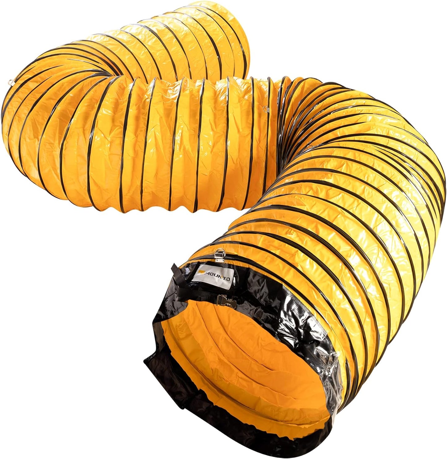 MOUNTO 25FT PVC Flexible Duct Hosing for Exhaust Fan Use