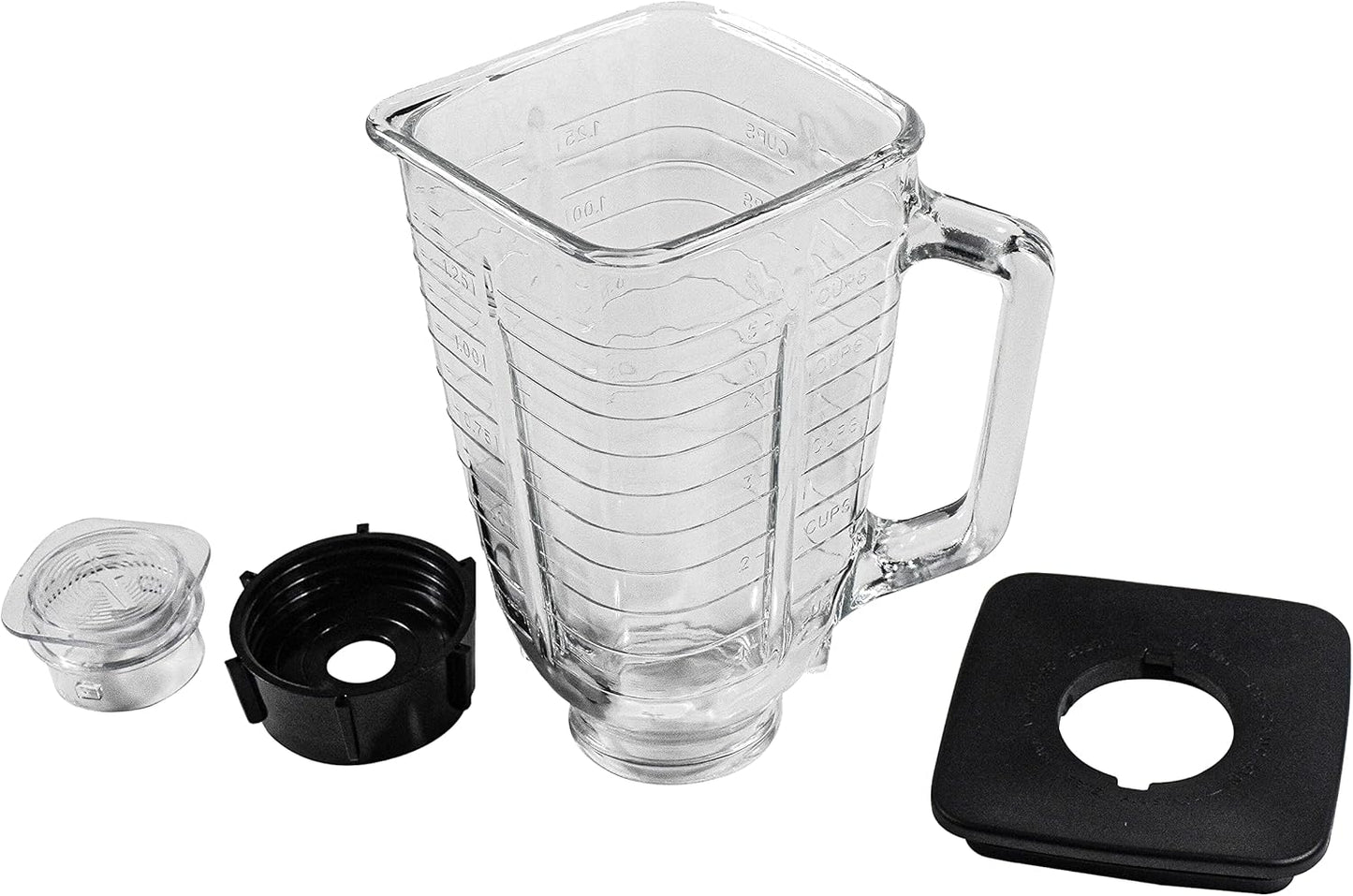 Premium Glass Blender Jar Set, 4.5 Top, Compatible with Oster Models
