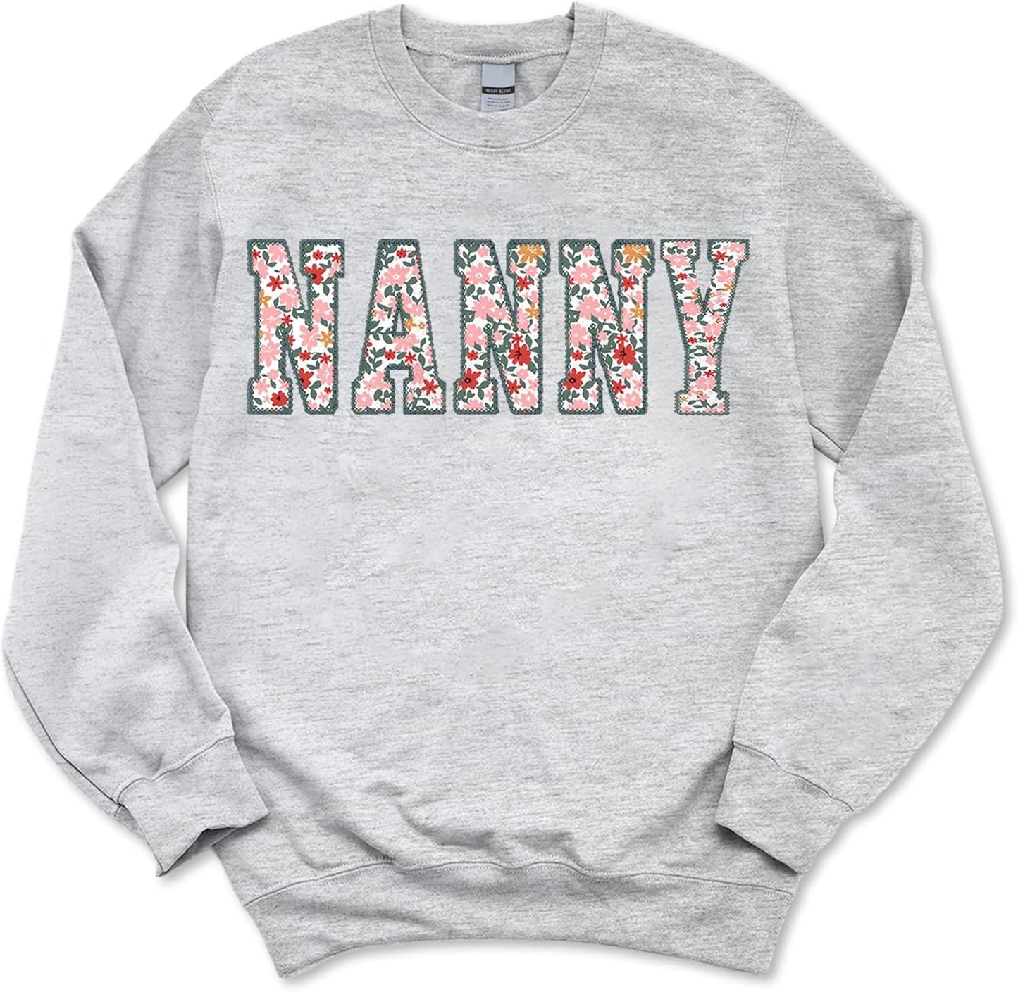 Personalized Embroidered Applique Grandma Sweatshirt Gift Idea