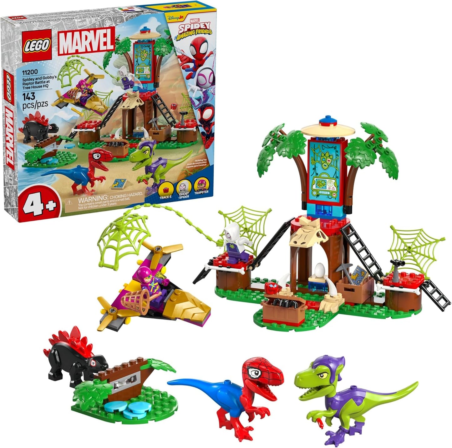 LEGO Marvel Spidey and Gobby's Raptor Battle Toy for Kids
