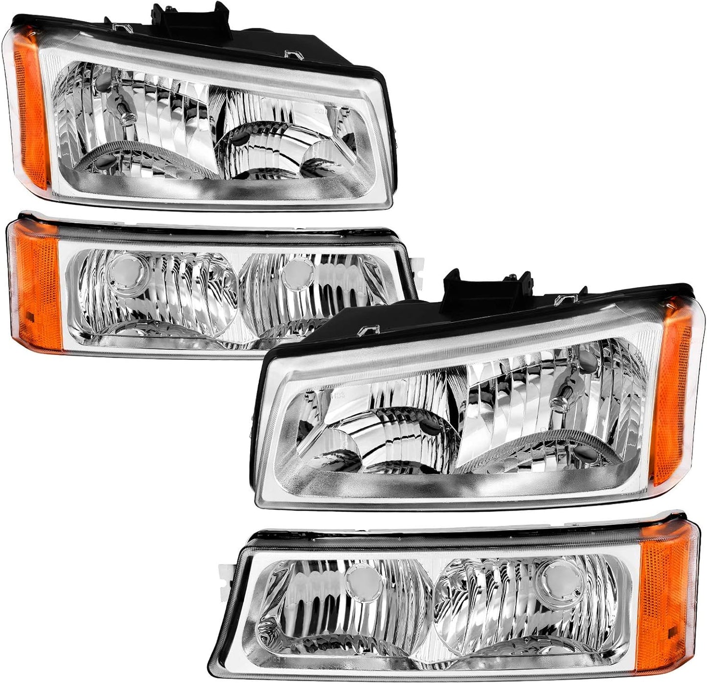 AUTOSAVER88 Headlight Assembly for 2003-2006 Chevy Silverado