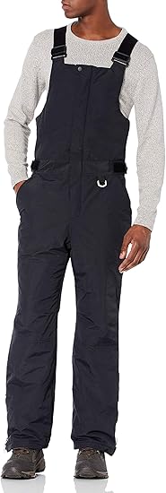 Men's Water-Resistant Insulated Snow Bib Overall for Comfort