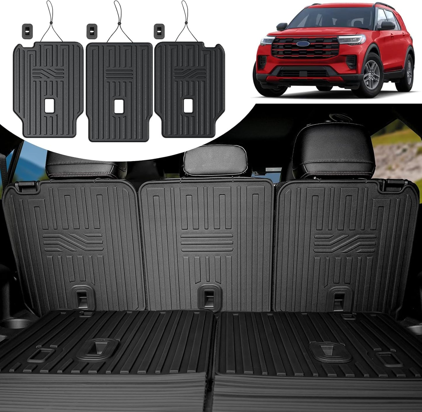 Kick Mats for 2020-2025 Ford Explorer - All-Weather Protection