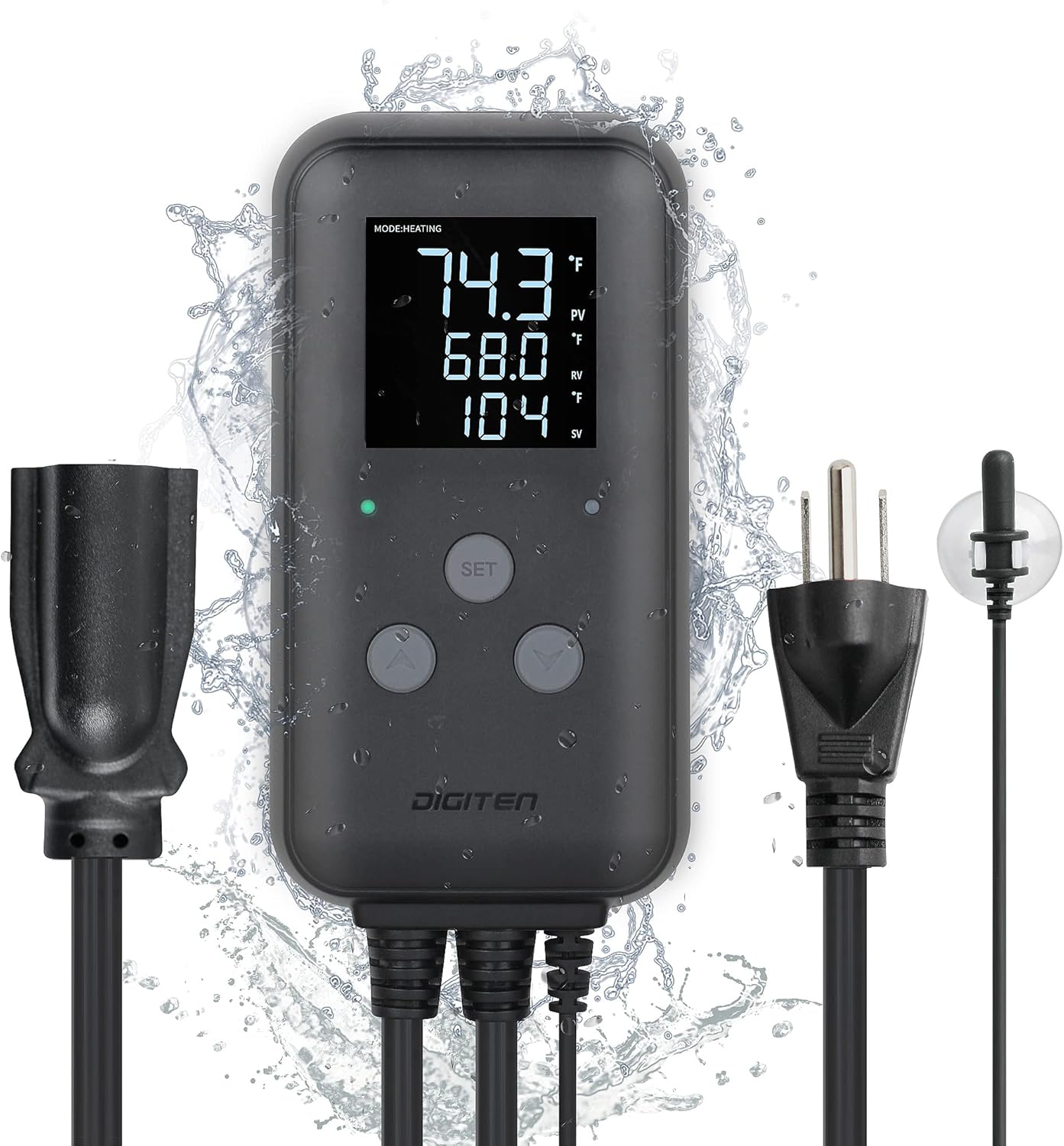 Waterproof Greenhouse Thermostat by DIGITEN