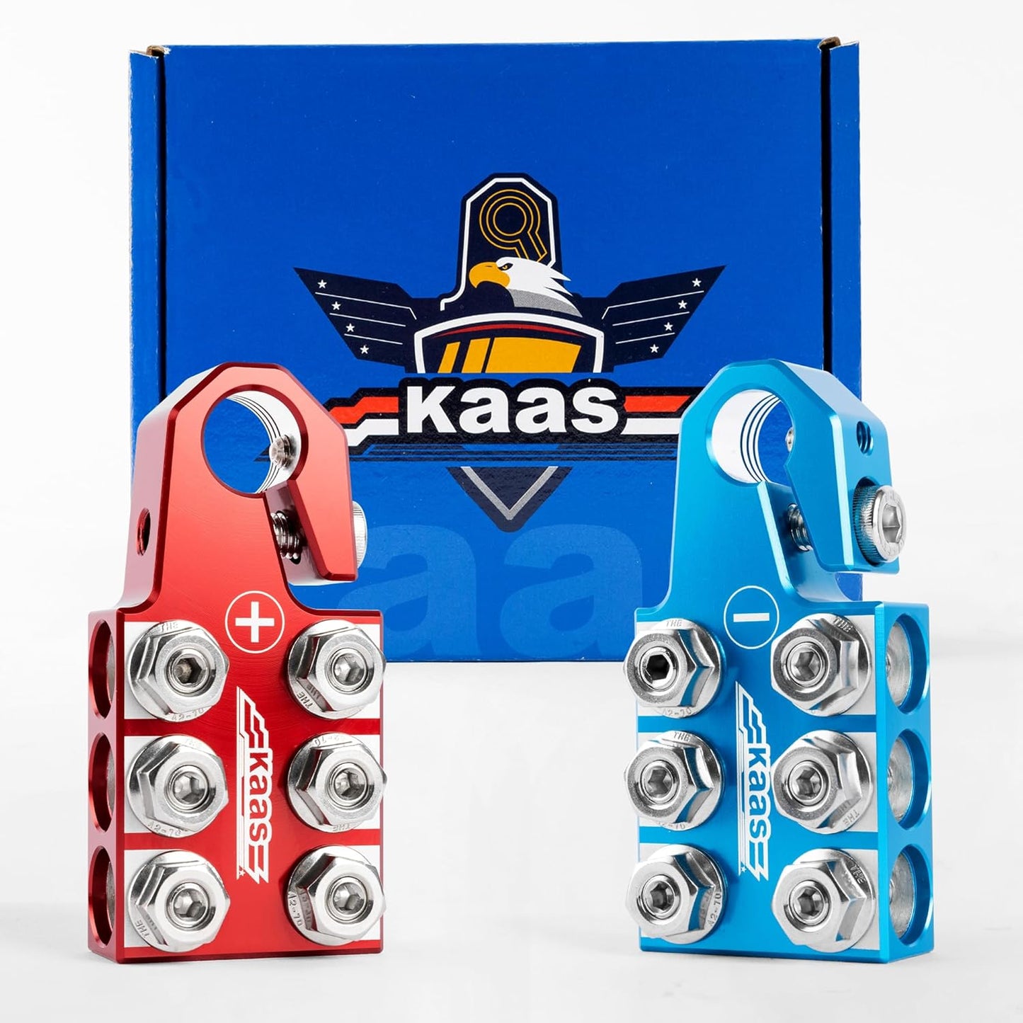Kaas Battery Terminal Connectors for SAE/DIN/EN Tapered Posts