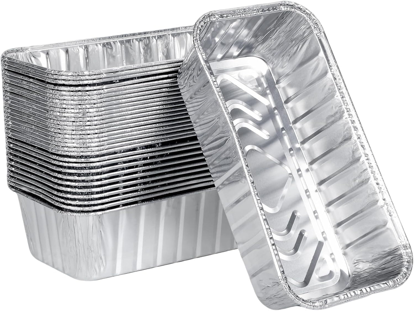2lb Aluminum Loaf Baking Pans for Holiday Treats and Storage
