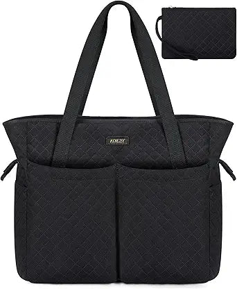 ITIEZY Utility Tote Bag with 15/18 Pockets for Work and College