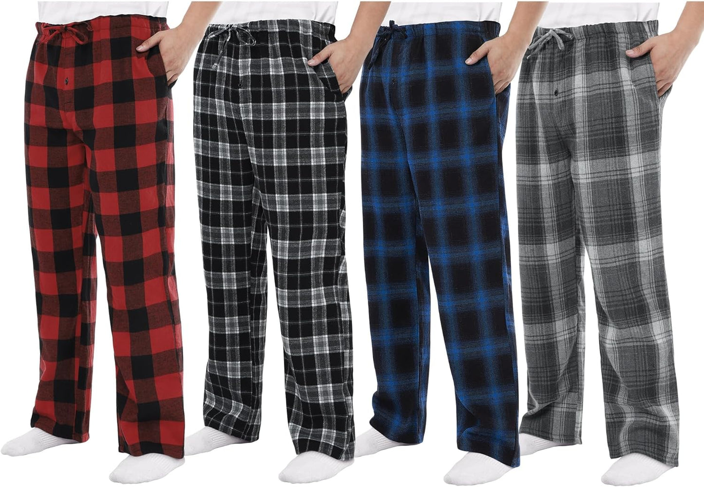 Motarto Men's Flannel Pajama Pants for Cozy Sleep & Lounge
