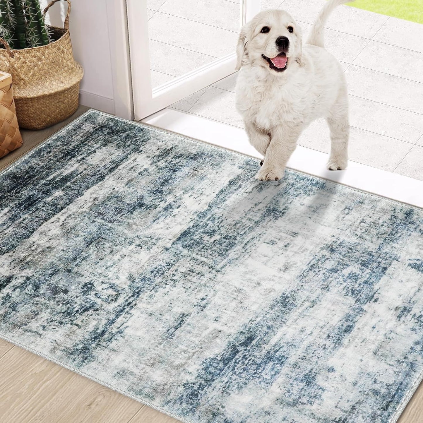 COMSLE Door Mat for Indoor Entrance - Soft, Absorbent, Non-Slip