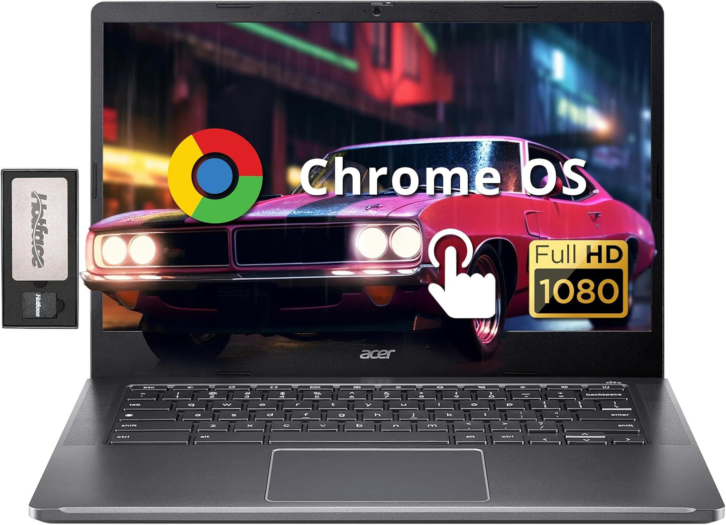 acer Chromebook Plus 14 FHD Touchscreen Laptop with Docking Station