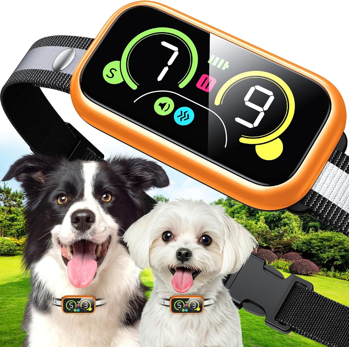 Dog Bark Collar with 4 Modes for Effective Bark Control