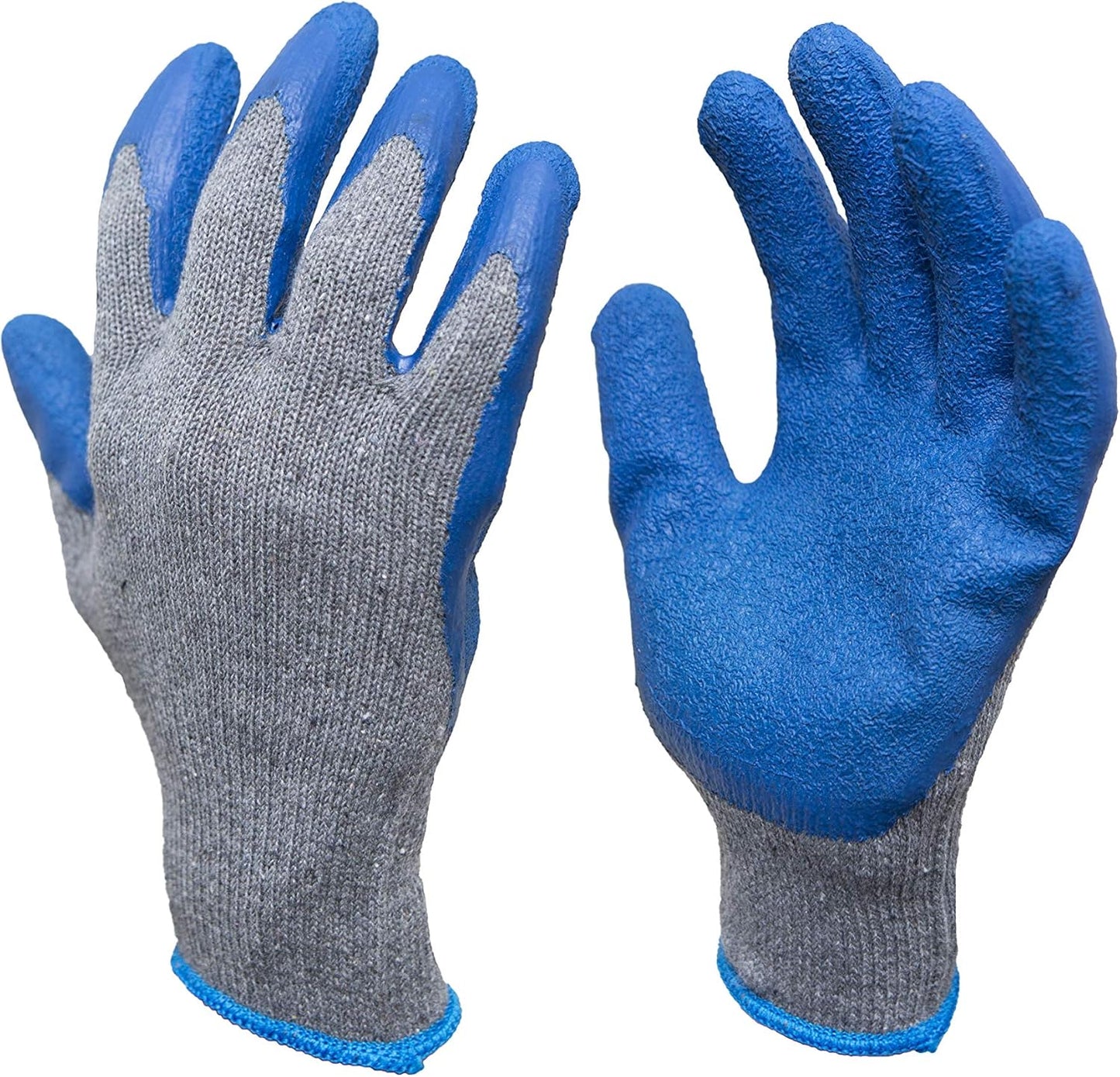 Durable Latex Coated Work Gloves - Flexible Grip