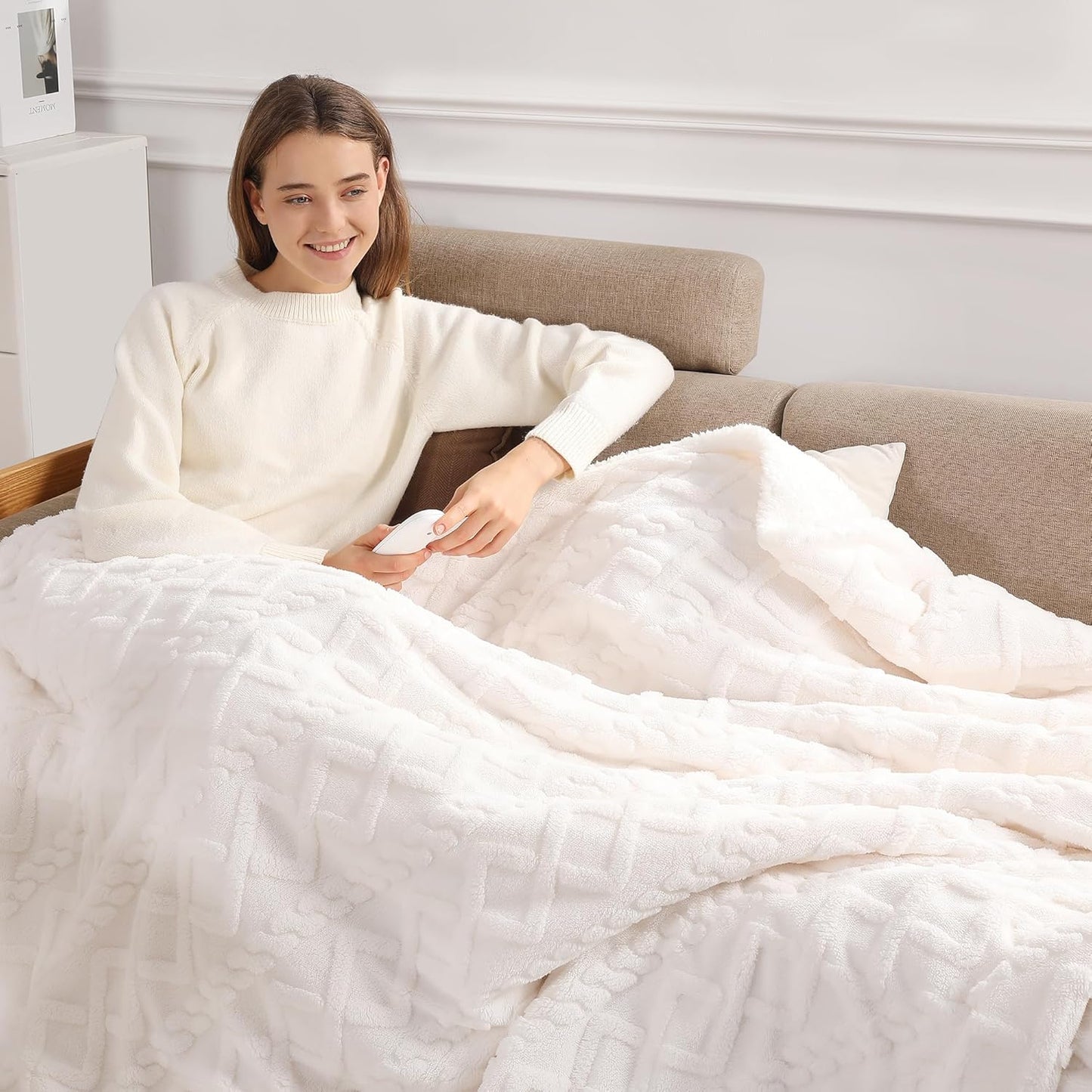 Heated Throw Blanket 50x60 with 5 Heating Levels for Comfort