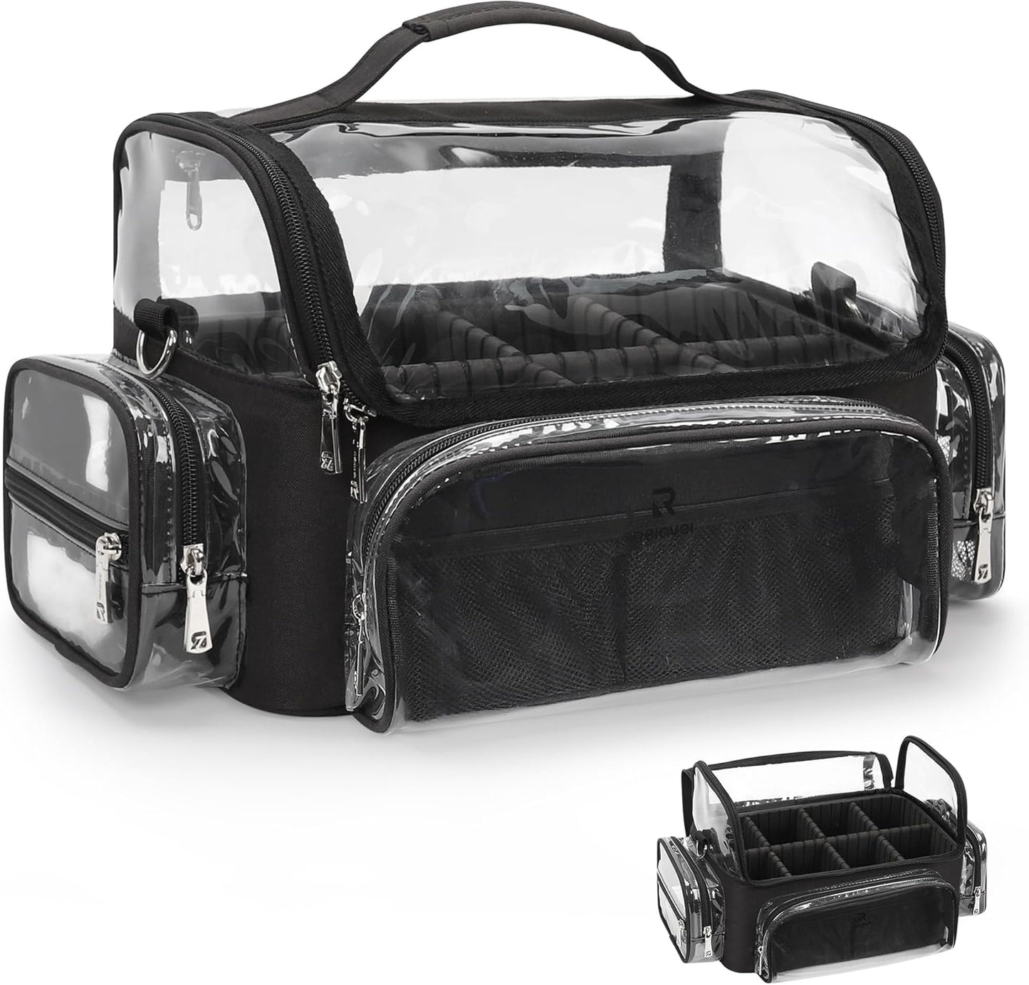 Professional Makeup Brush Bag with Adjustable Strap for Artists