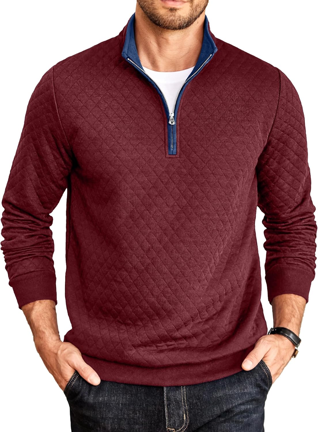 Stylish COOFANDY Mens Quarter Zip Pullover for All Occasions