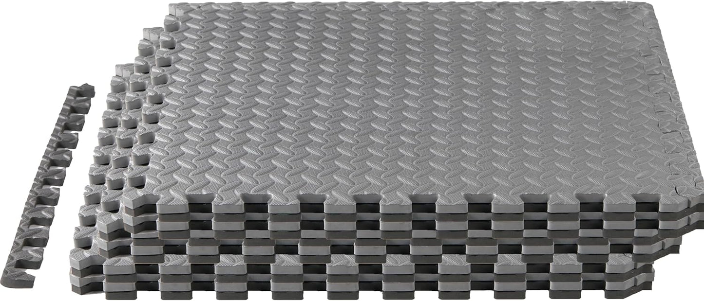 Yes4All Puzzle Exercise Mat for Home Gym - EVA Foam Tiles