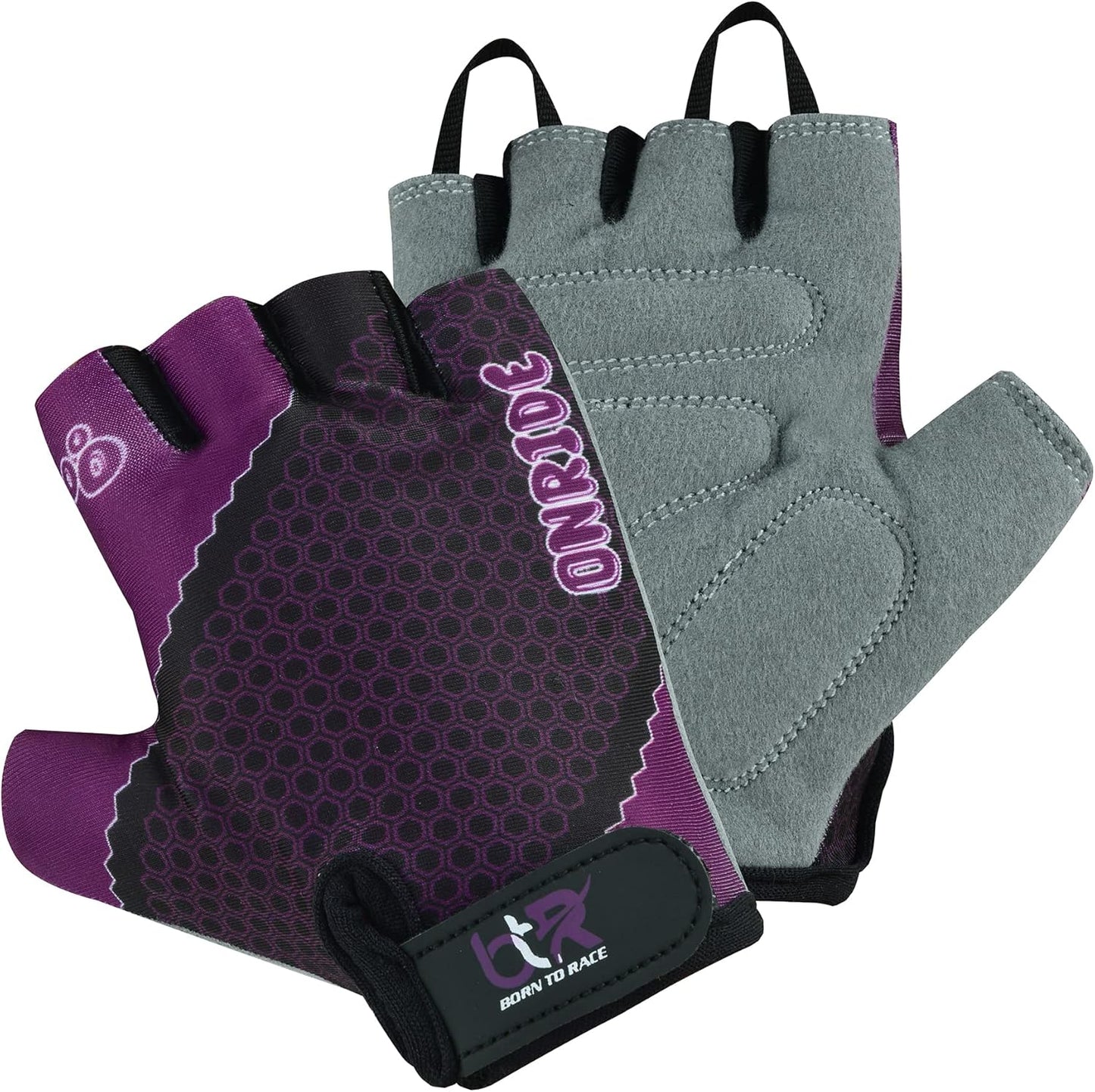 Enhanced Grip Kids Cycling Gloves, Safety Padding, Ages 3-12