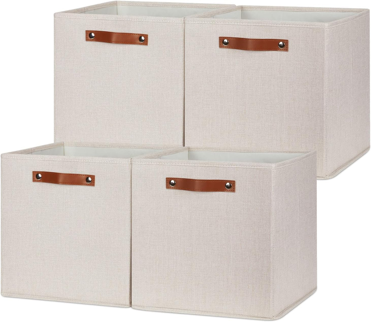 HNZIGE Large Storage Baskets Set of 4 for Organizing Needs