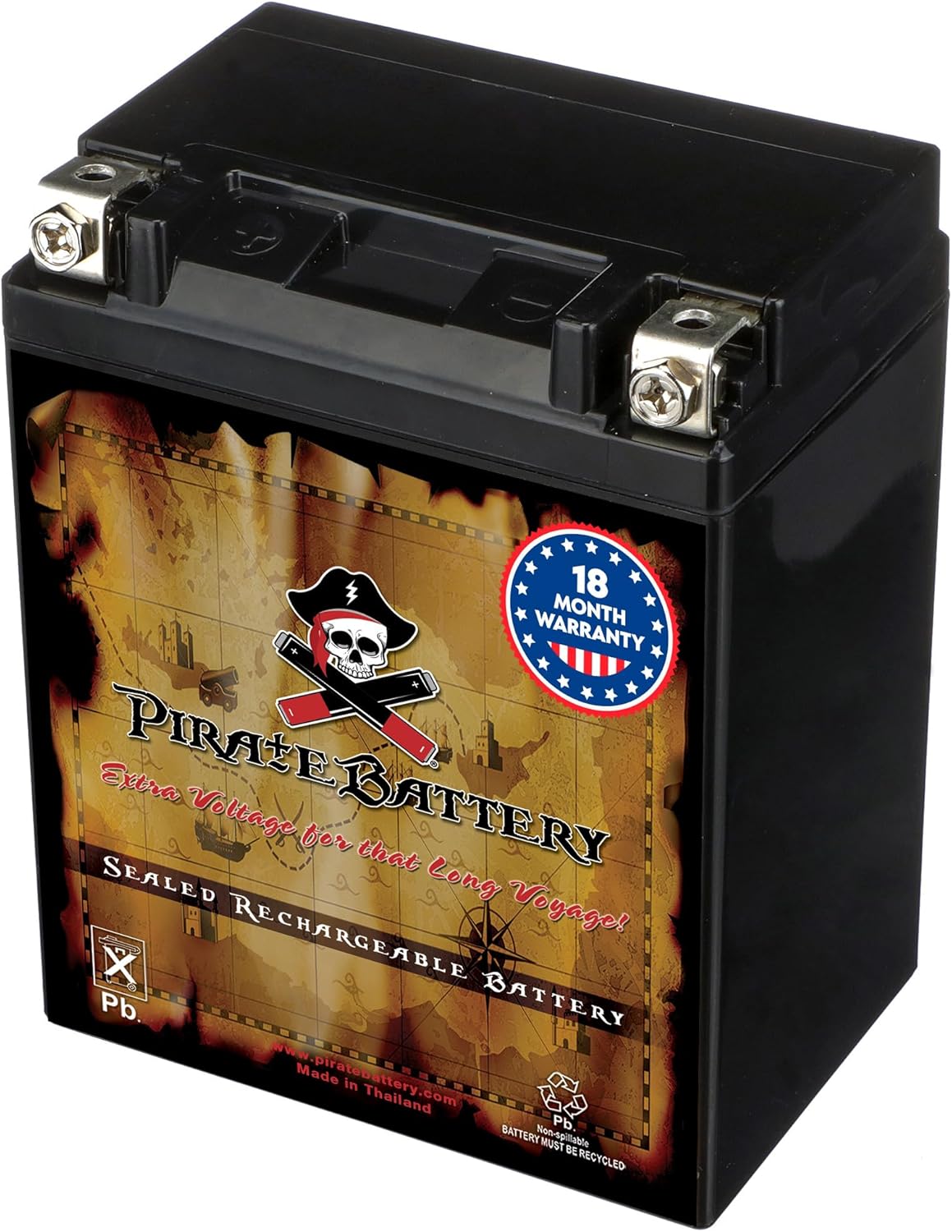 Pirate Battery YB14A-A2 12V 190 CCA Conventional Battery Review