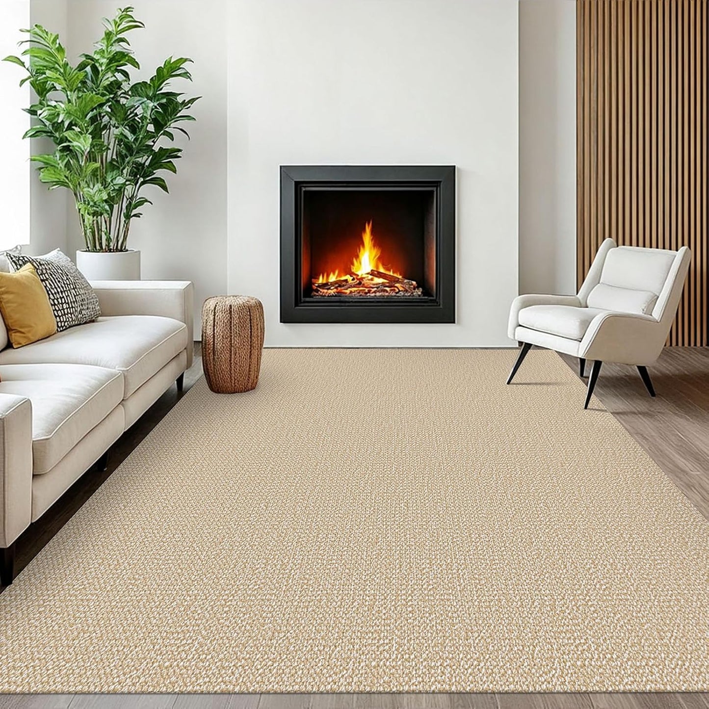 EARTHALL Washable Area Rugs 6x9 Ft Non Slip for Living Room