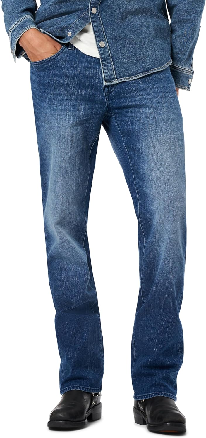Relaxed Straight Leg Driven Jean with Stretch Fabric for Men