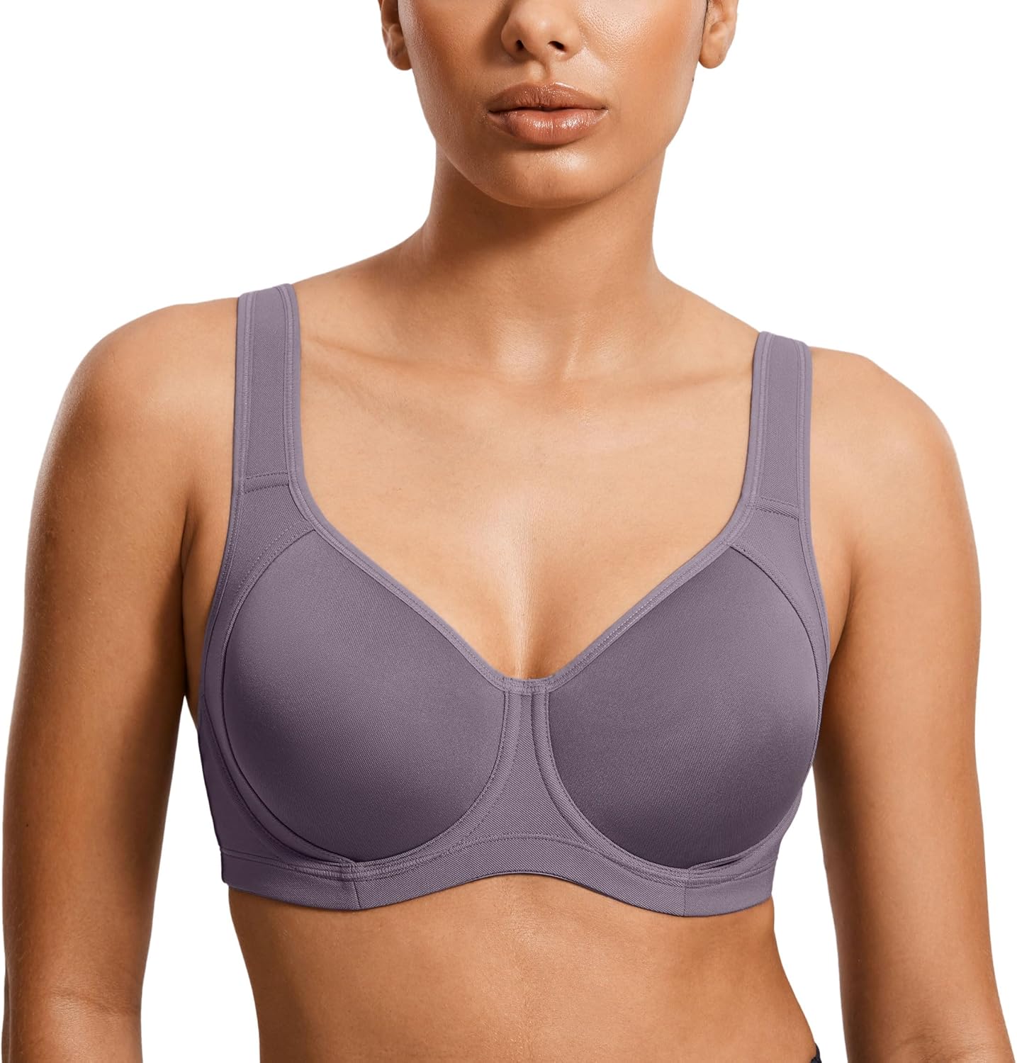 SYROKAN High Impact Sports Bras for Women with Underwire Support