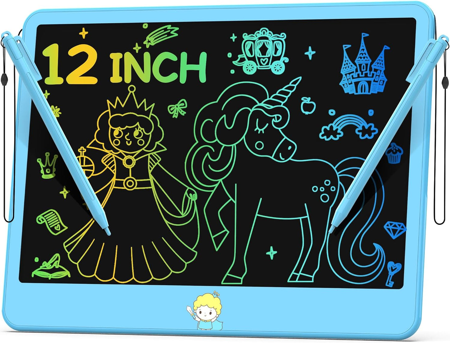 12 Inch LCD Writing Tablet - Erasable Doodle Board for Kids