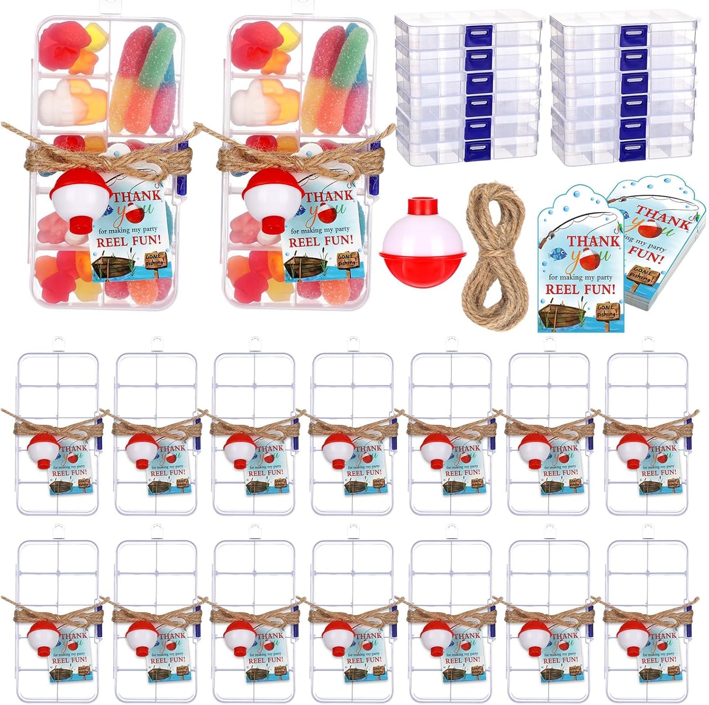 Reel Fun Fishing Party Favors Set - 24 Sets