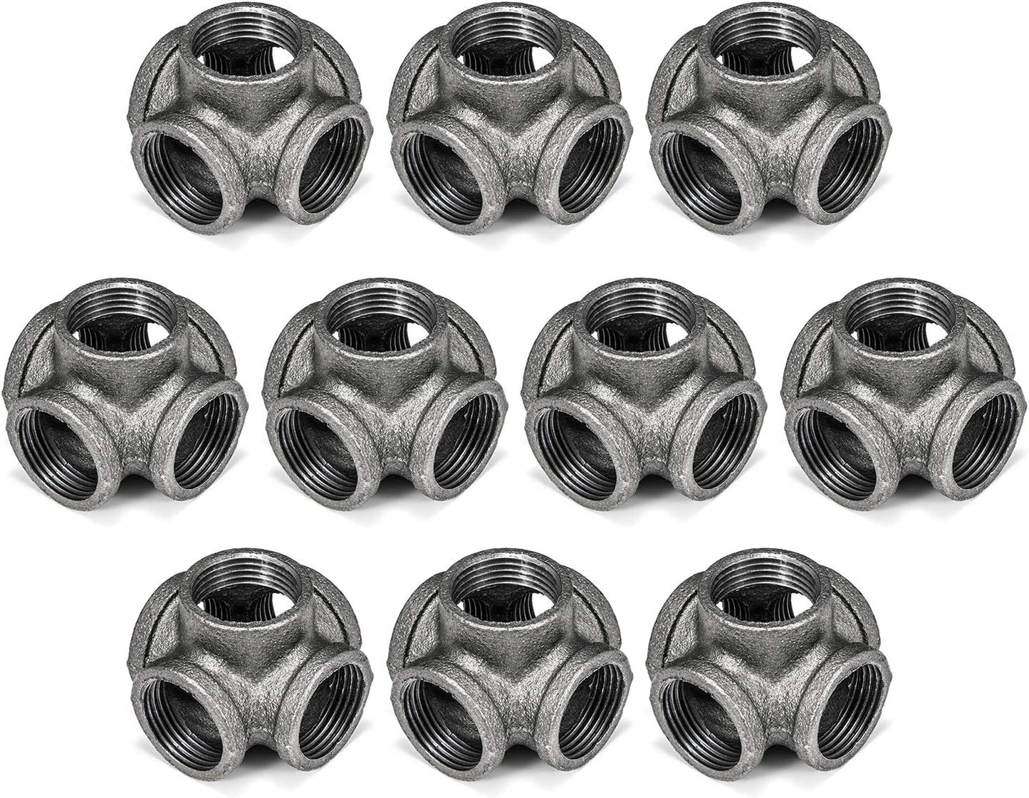1 in 5-Way Side Outlet Tee for Industrial Pipe and DIY Projects