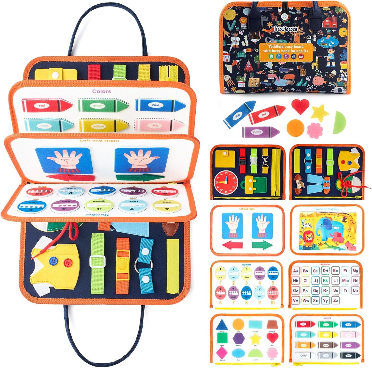 Montessori Busy Board - Educational Toddler Toy