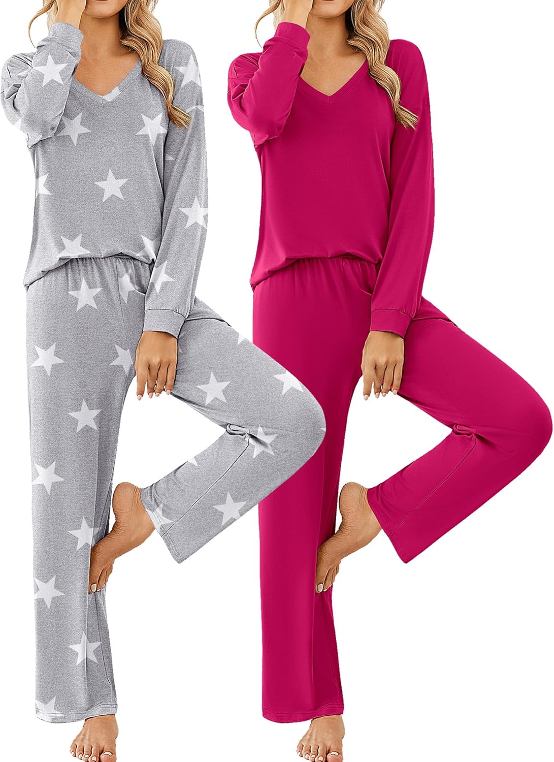 Ekouaer Womens 2 Pack Pajama Sets for Ultimate Comfort and Style