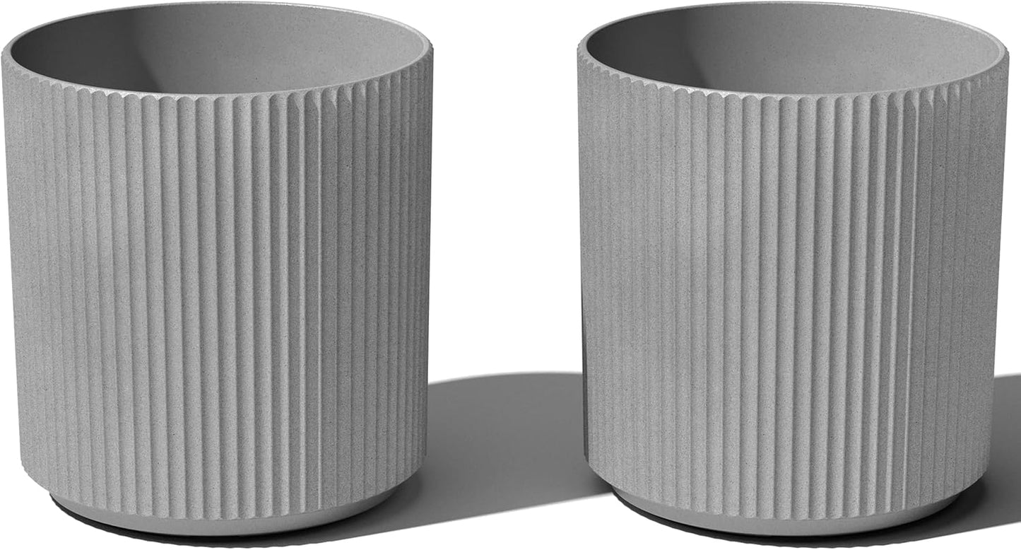 Veradek Round Demi Planter Pots for Indoor and Outdoor Use