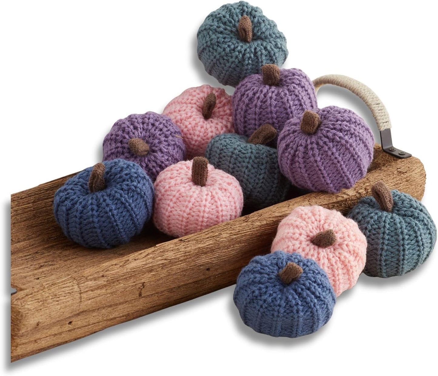 Mini Knit Pumpkins Set of 12 for Cozy Decor and Gifts