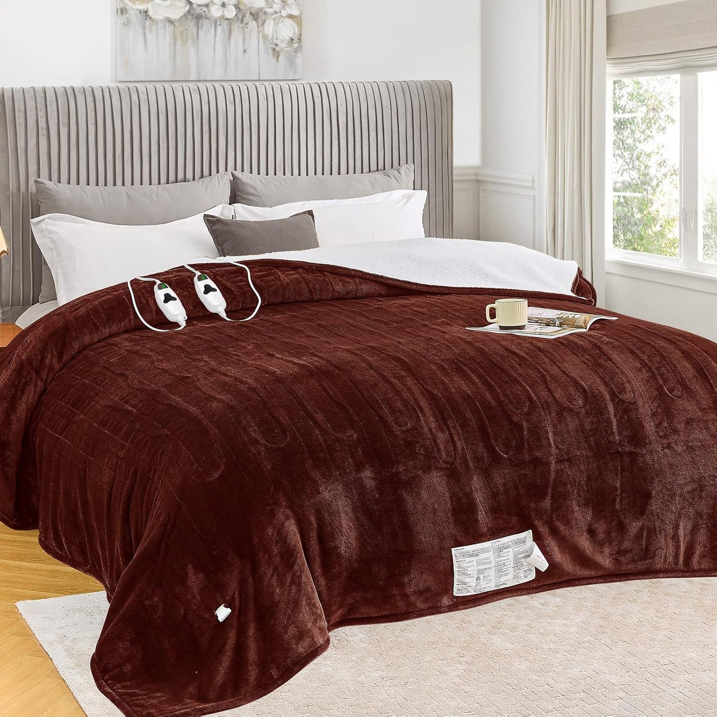 Greenoak Heated Blanket Electric Queen Size for Ultimate Comfort
