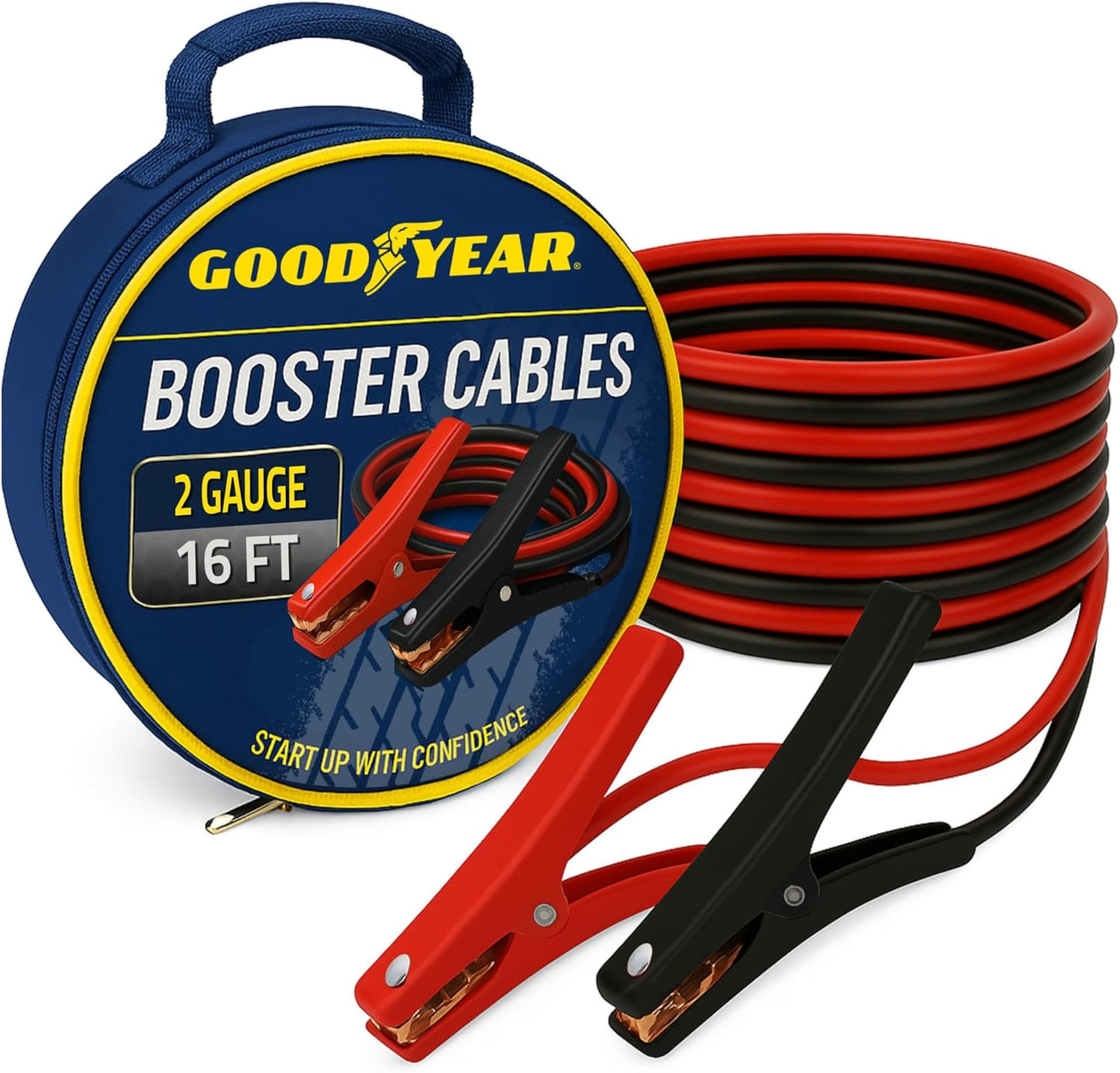 GOODYEAR Heavy Duty Jumper Cables for Car Battery 16 ft