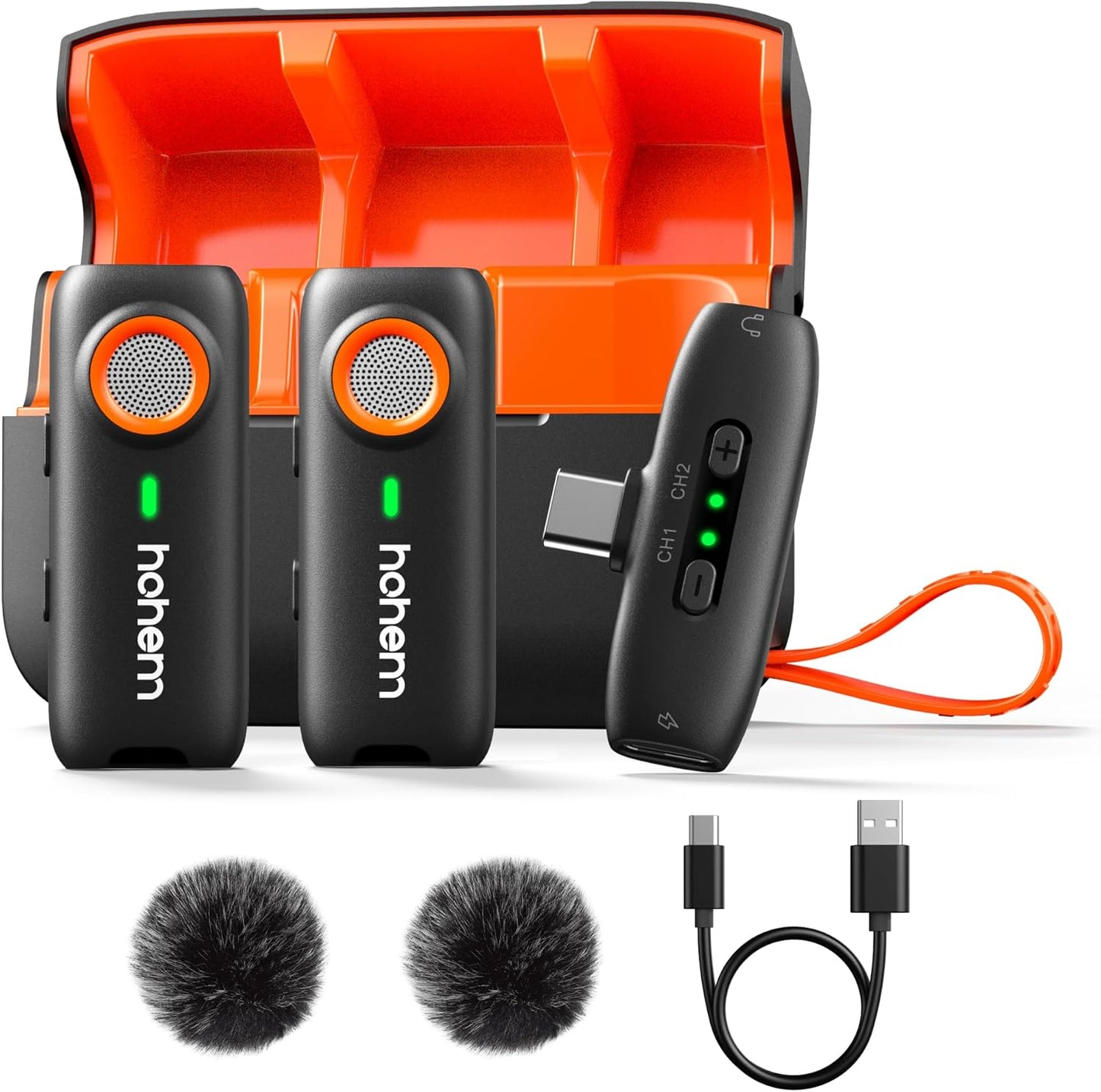 Hohem MIC-01 Wireless Lavalier Microphone with Noise Cancellation