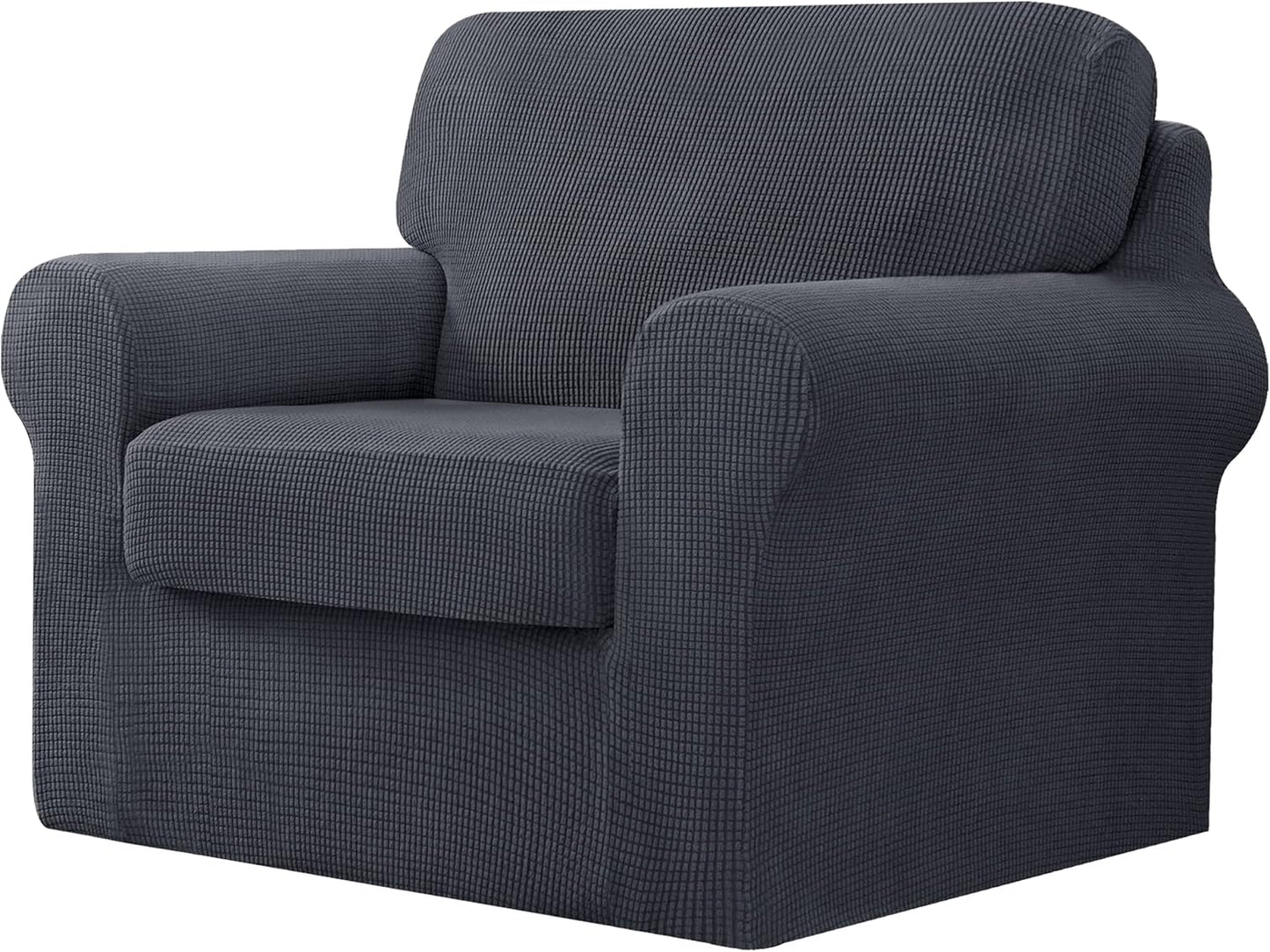 CHUN YI 3 Piece Armchair Cover - Stylish Stretch Sofa Slipcover