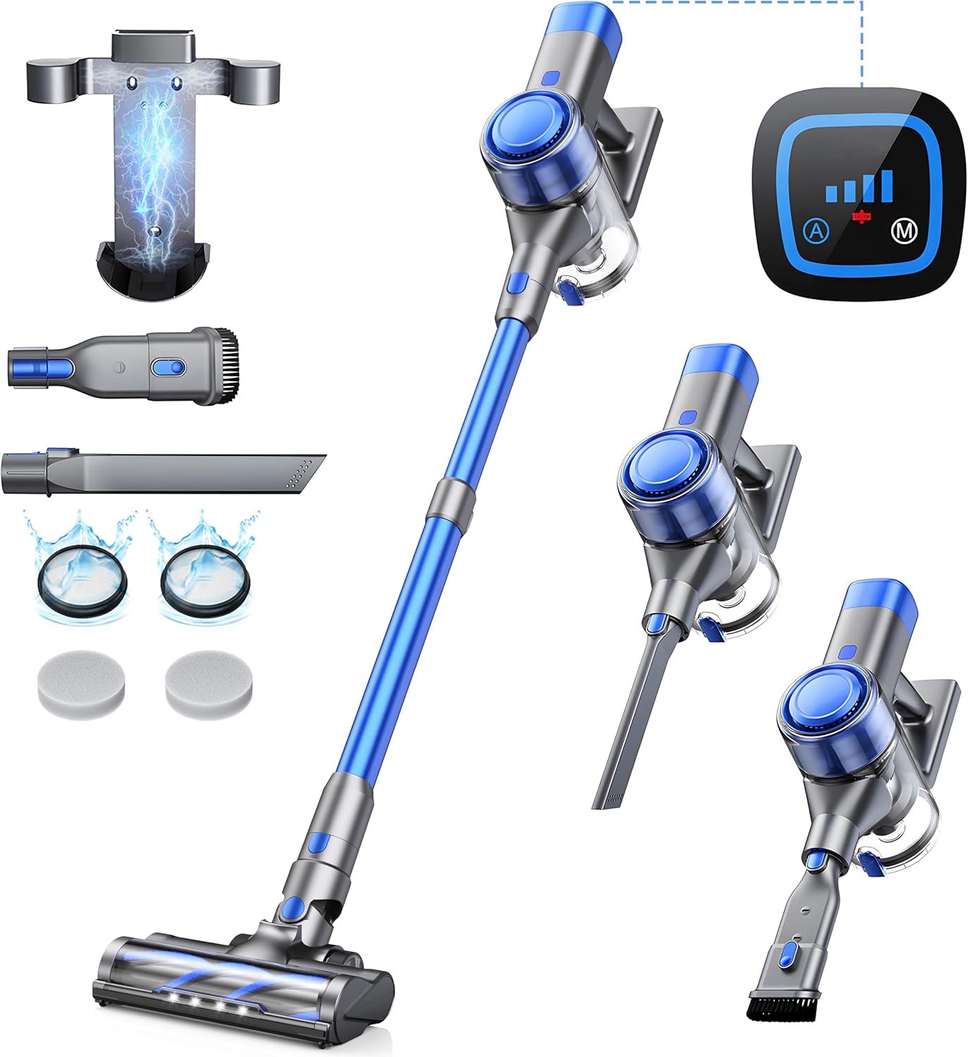 Cordless Vacuum Cleaner with 38Kpa Suction for Home Cleaning
