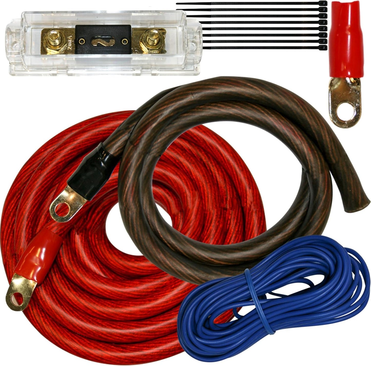 0 Gauge Amplifier Power Kit for Amp Install Wiring 4500W