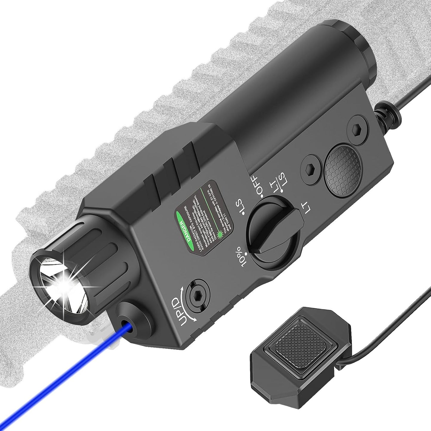 2000 Lumens Blue Laser Light Combo for Tactical Use