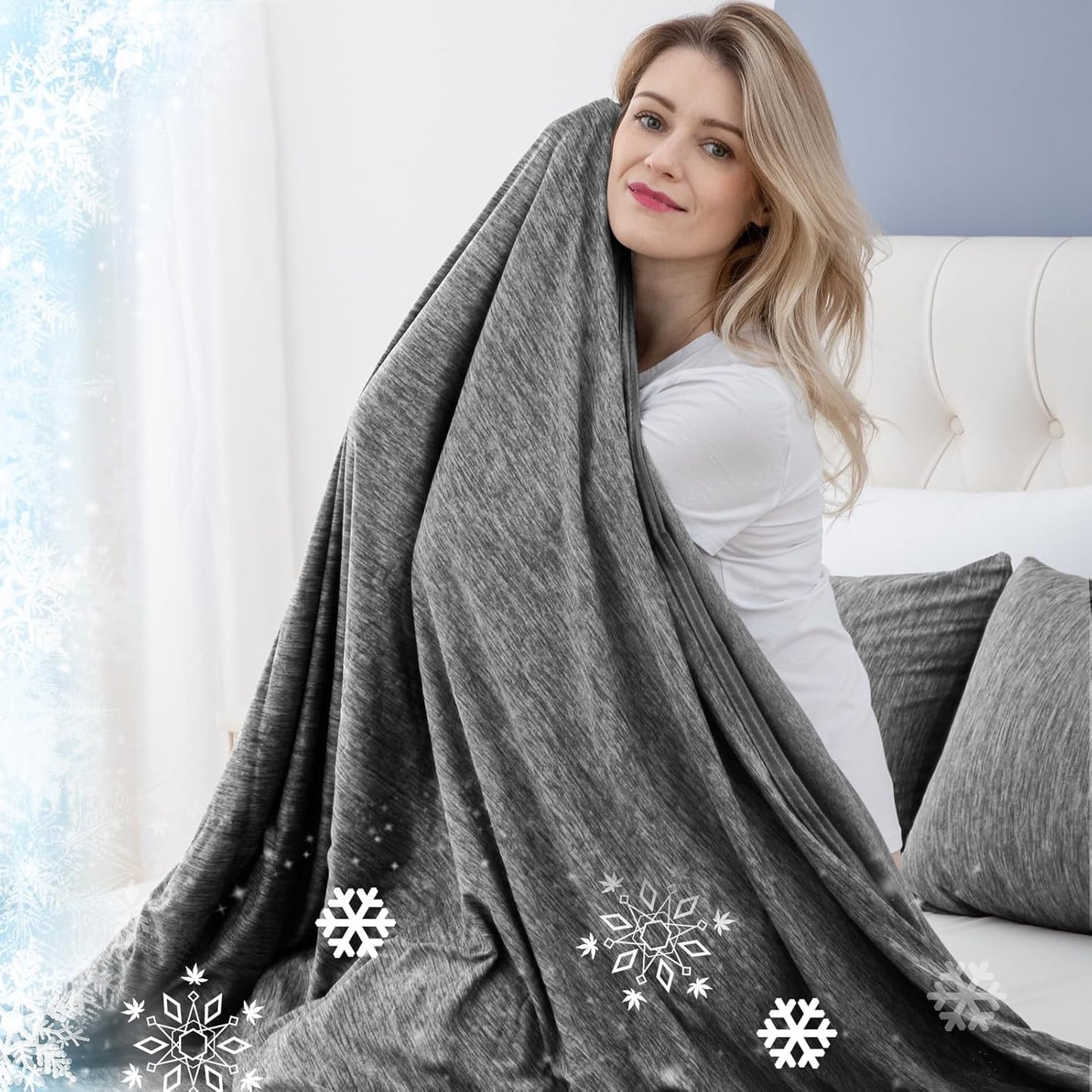 Cooling Blanket for Hot Sleepers by CHOSHOME - Lightweight & Soft