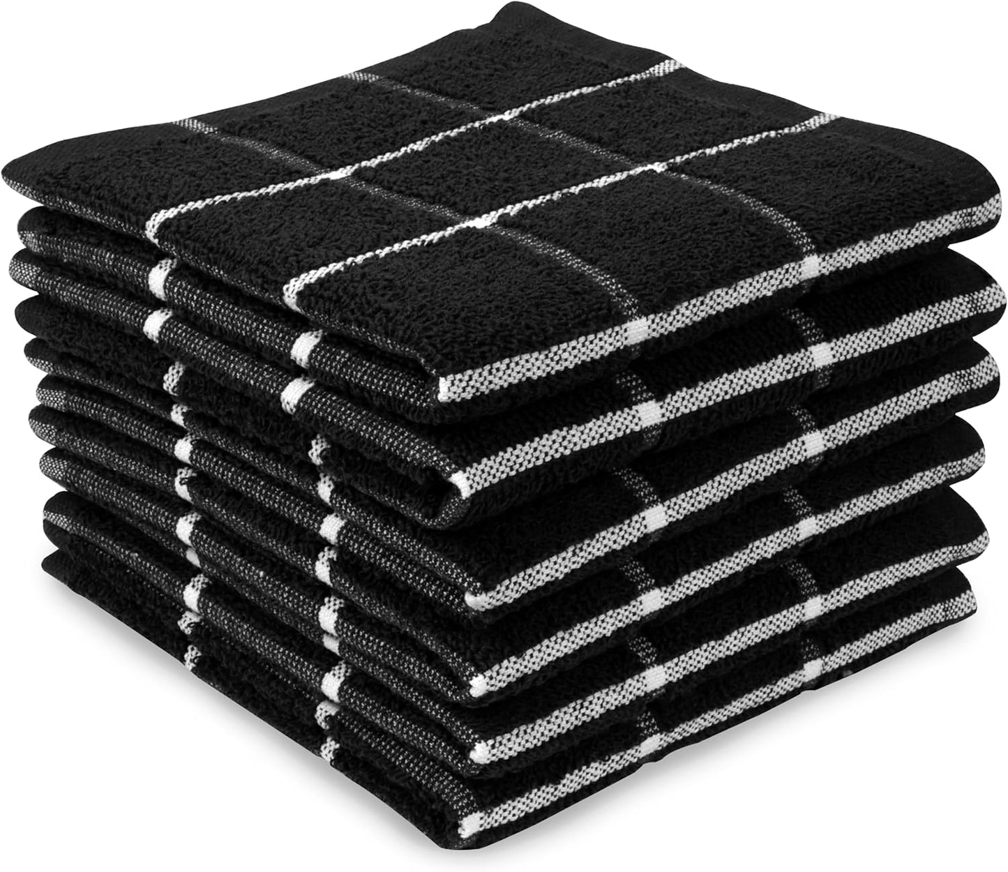 Super Soft 100% Cotton Dish Cloths | Set of 6 | Quick Dry | MALLOWEX